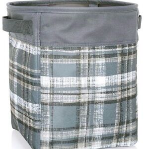 Thirty-One Cozy Plaid Medium Stand Tall Bin